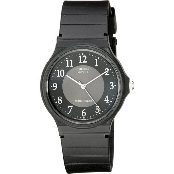 Casio Men's MQ24-1B3 Analog Black Rubber Strap Watch - Picture 1 of 5